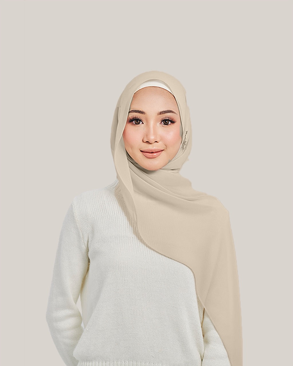 Chiffon Silk in Affogato | Guzel KL