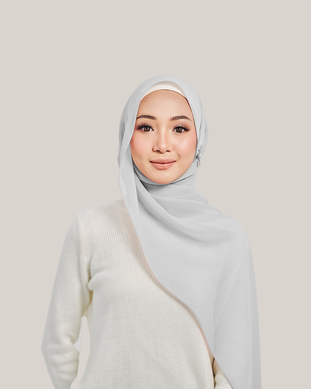 Chiffon Silk in Air Blue | Guzel KL