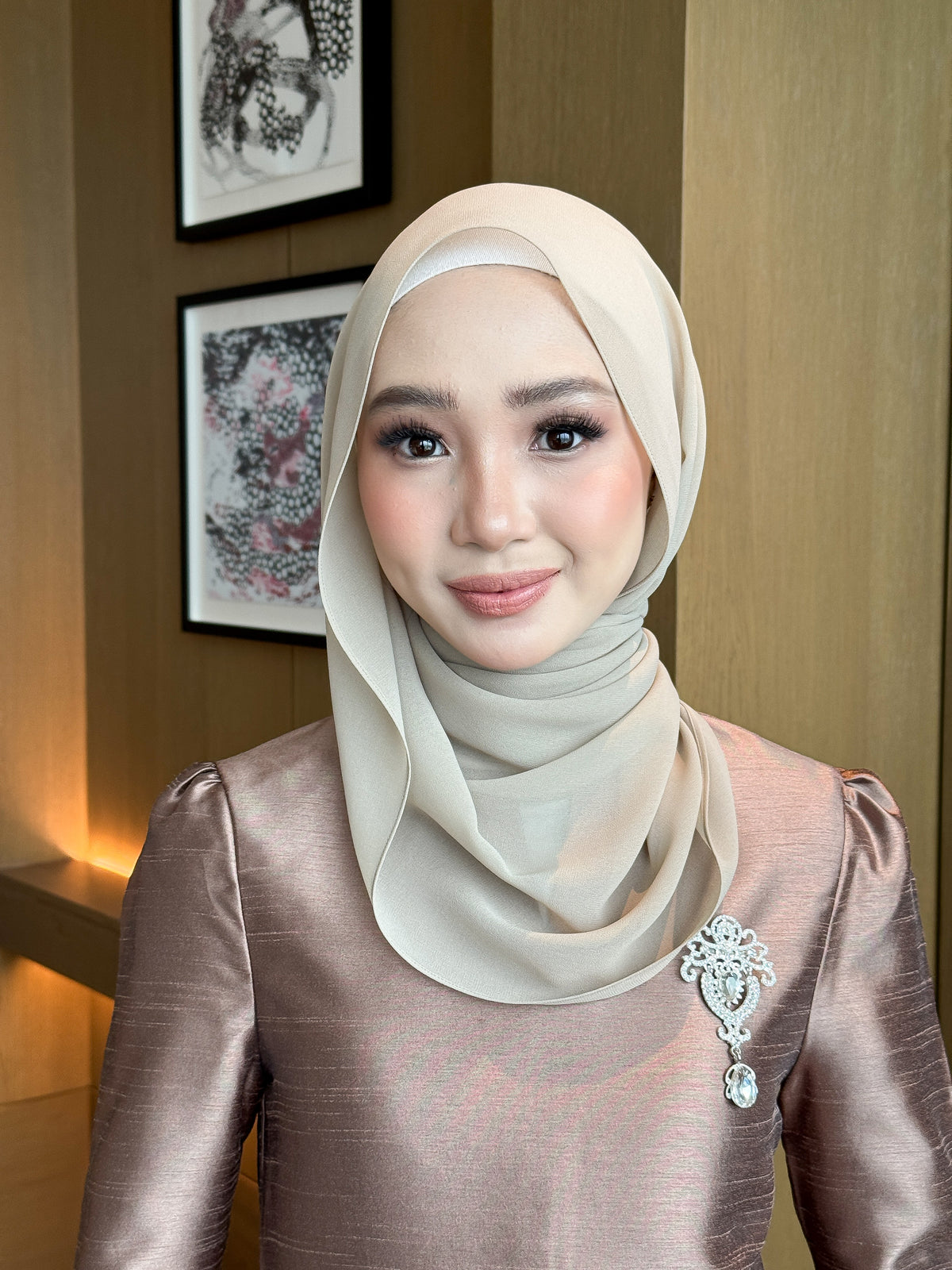 (OG) Chiffon Silk in Affogato | Guzel KL