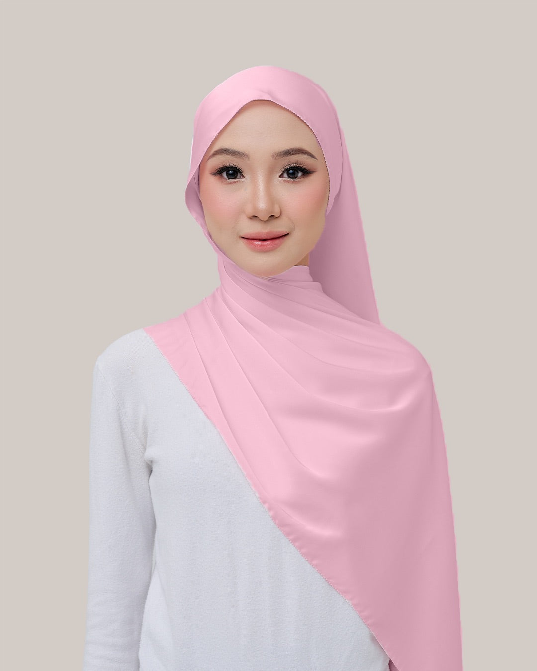 Satin Silk in Baby Rosette | Guzel KL