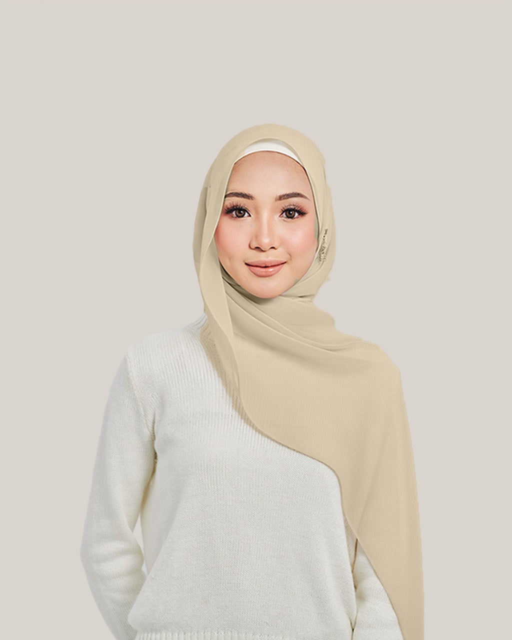 Defect Chiffon Silk in Basswood | Guzel KL