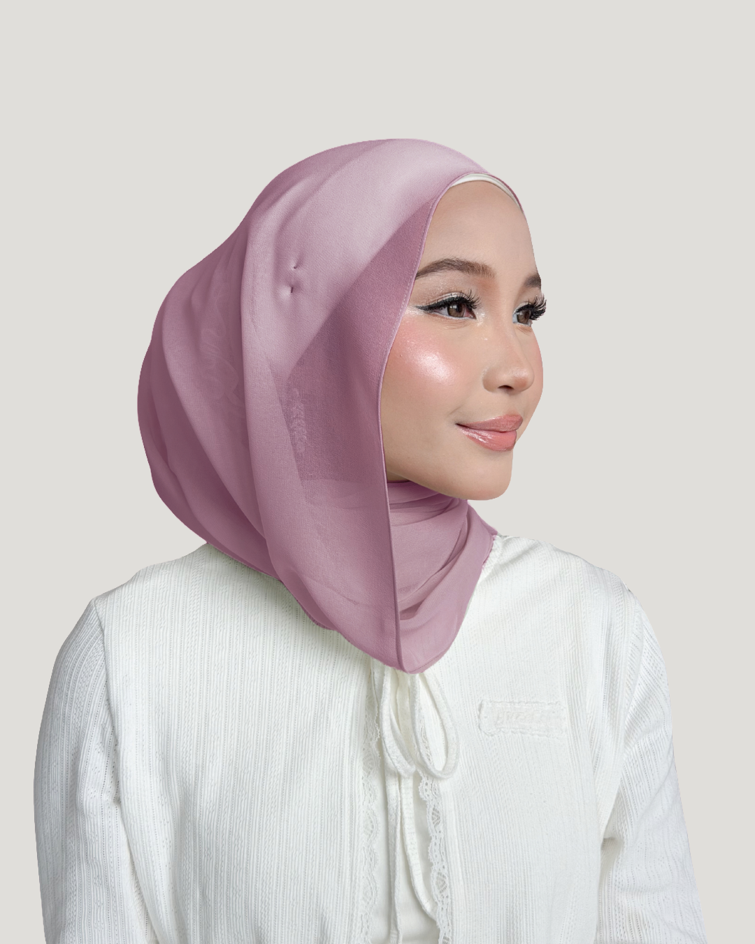 (Essential) Chiffon Silk in Berry Souffle | Guzel KL