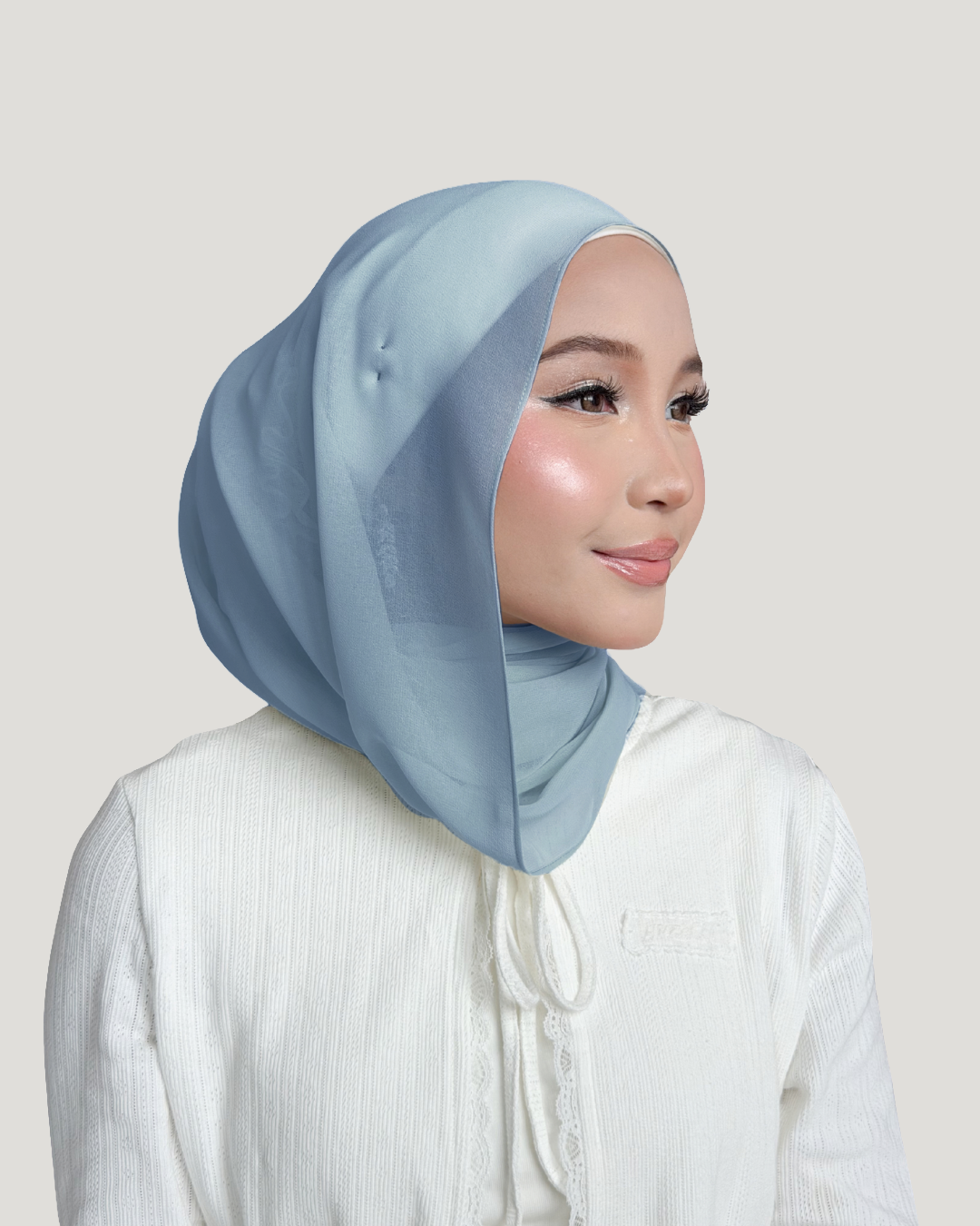 (Essential) Chiffon Silk in Bleau Clair | Guzel KL
