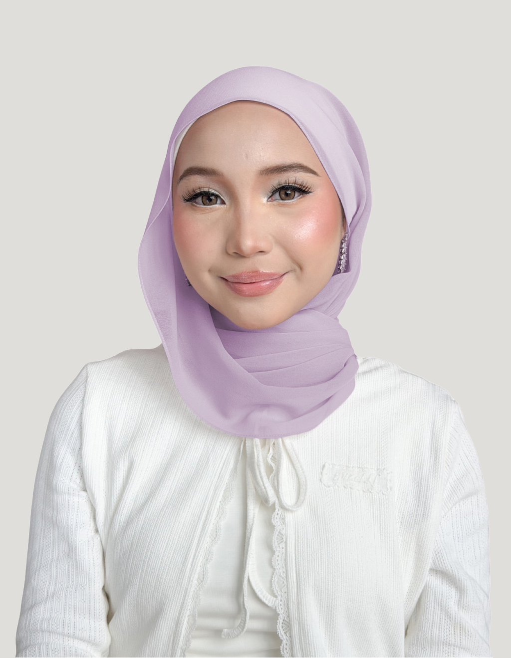 (Essential) Chiffon Silk in Blush Velvet | Guzel KL