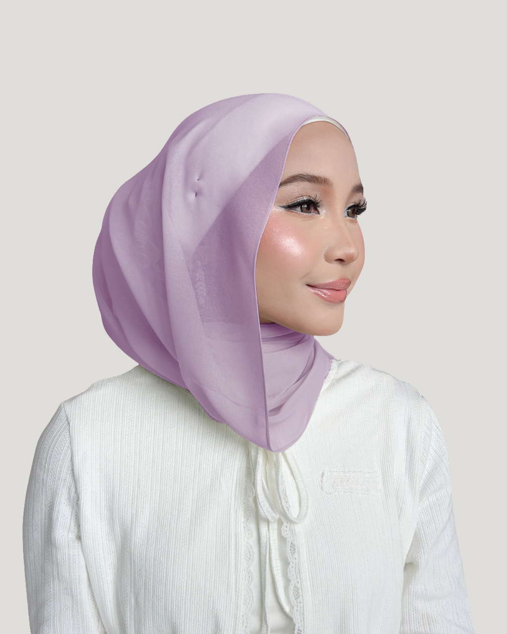 (Essential) Chiffon Silk in Blush Velvet | Guzel KL