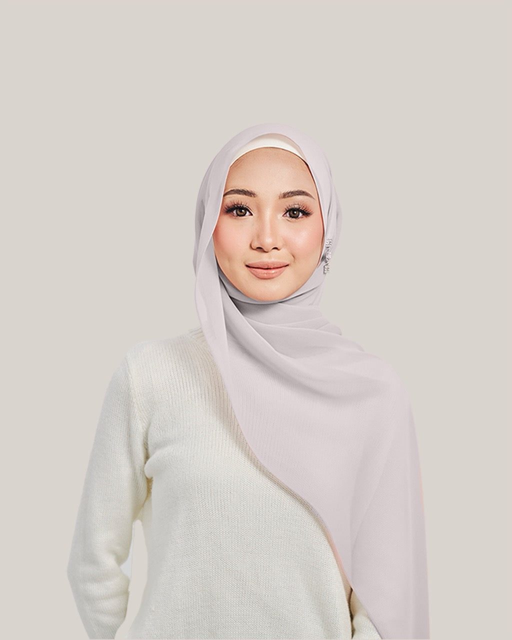 Chiffon Silk in Candy Floss | Guzel KL