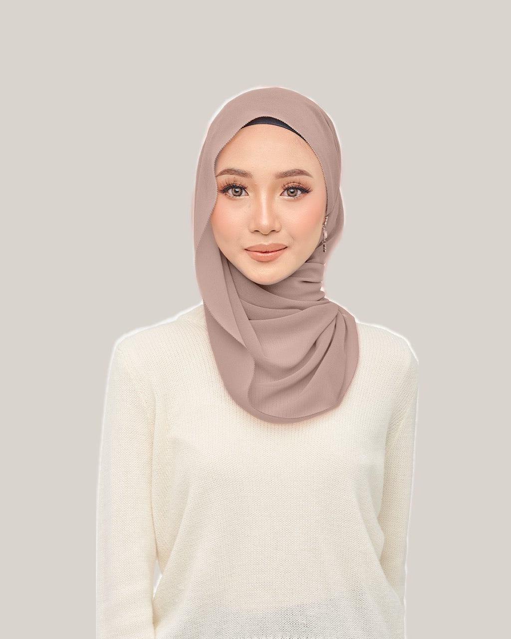 Nawra BABYSEAM in Chocolate Chiffon | Guzel KL