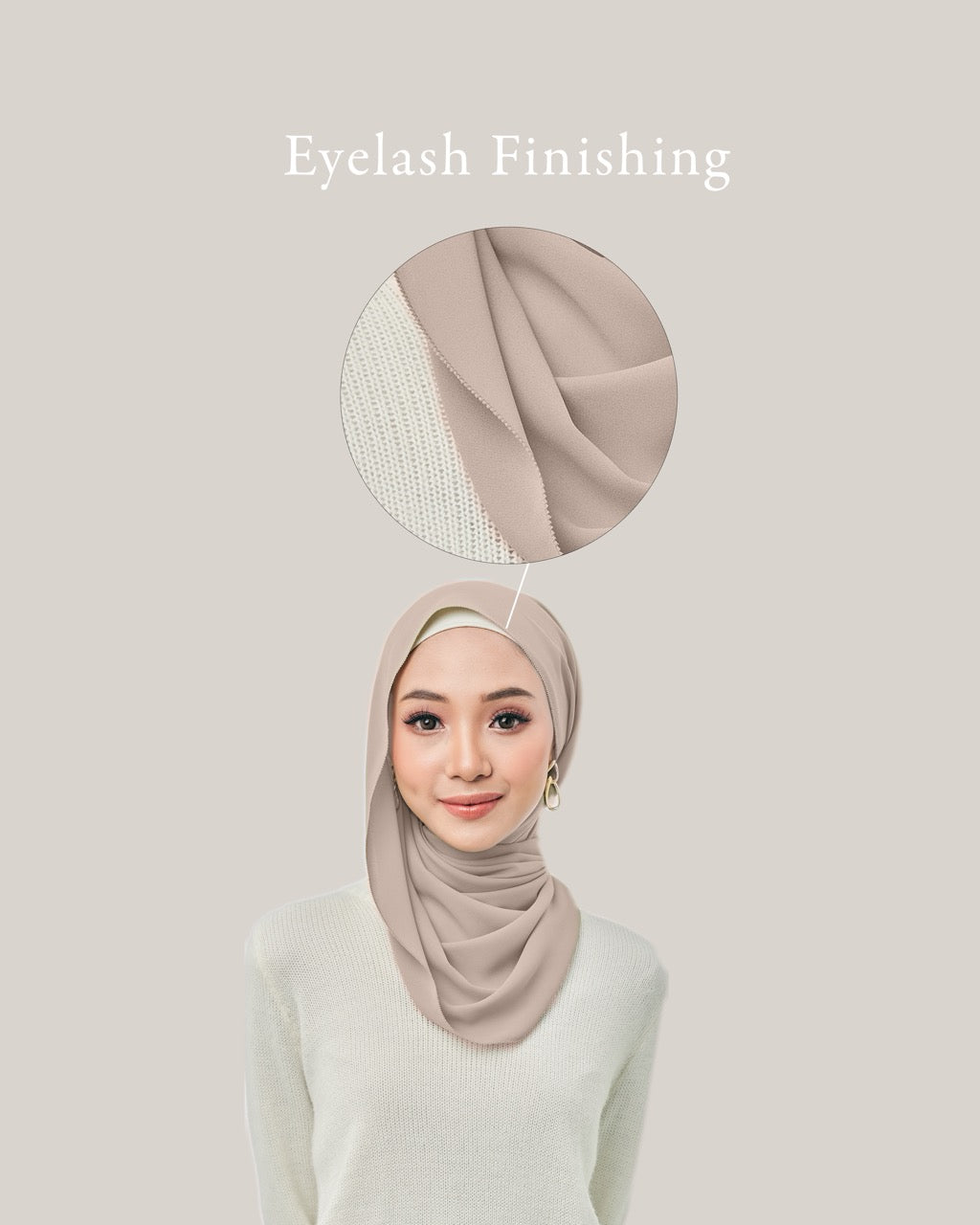 Chiffonlux Eyelash in Ash Wood | Guzel KL