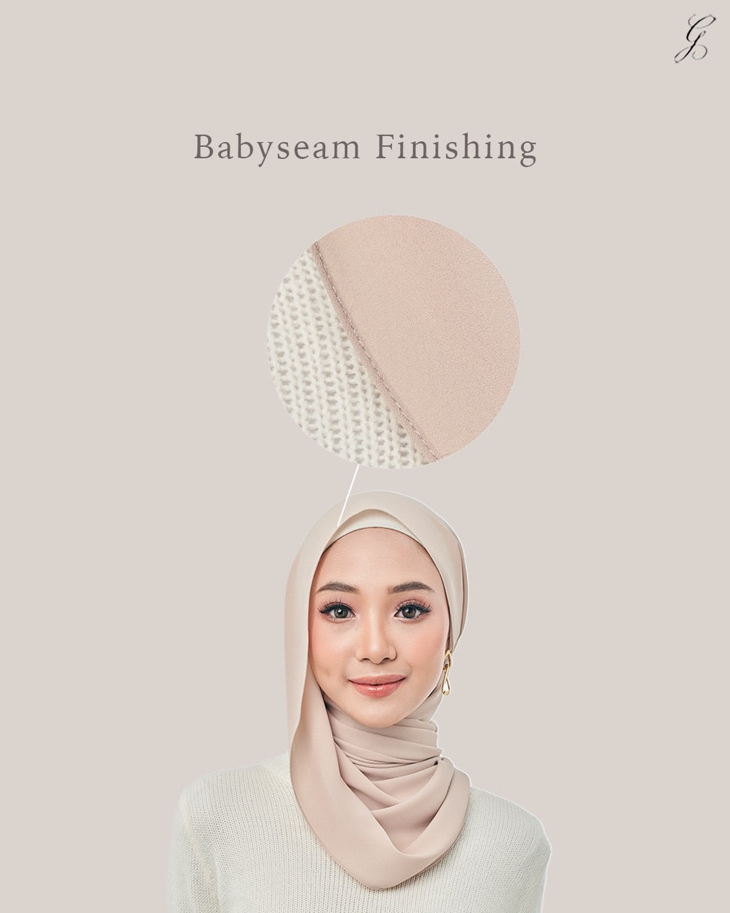 Chiffonlux Babyseam in Sand Drift | Guzel KL