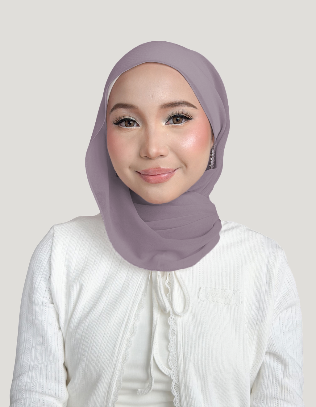 (Essential) Chiffon Silk in Cinder | Guzel KL