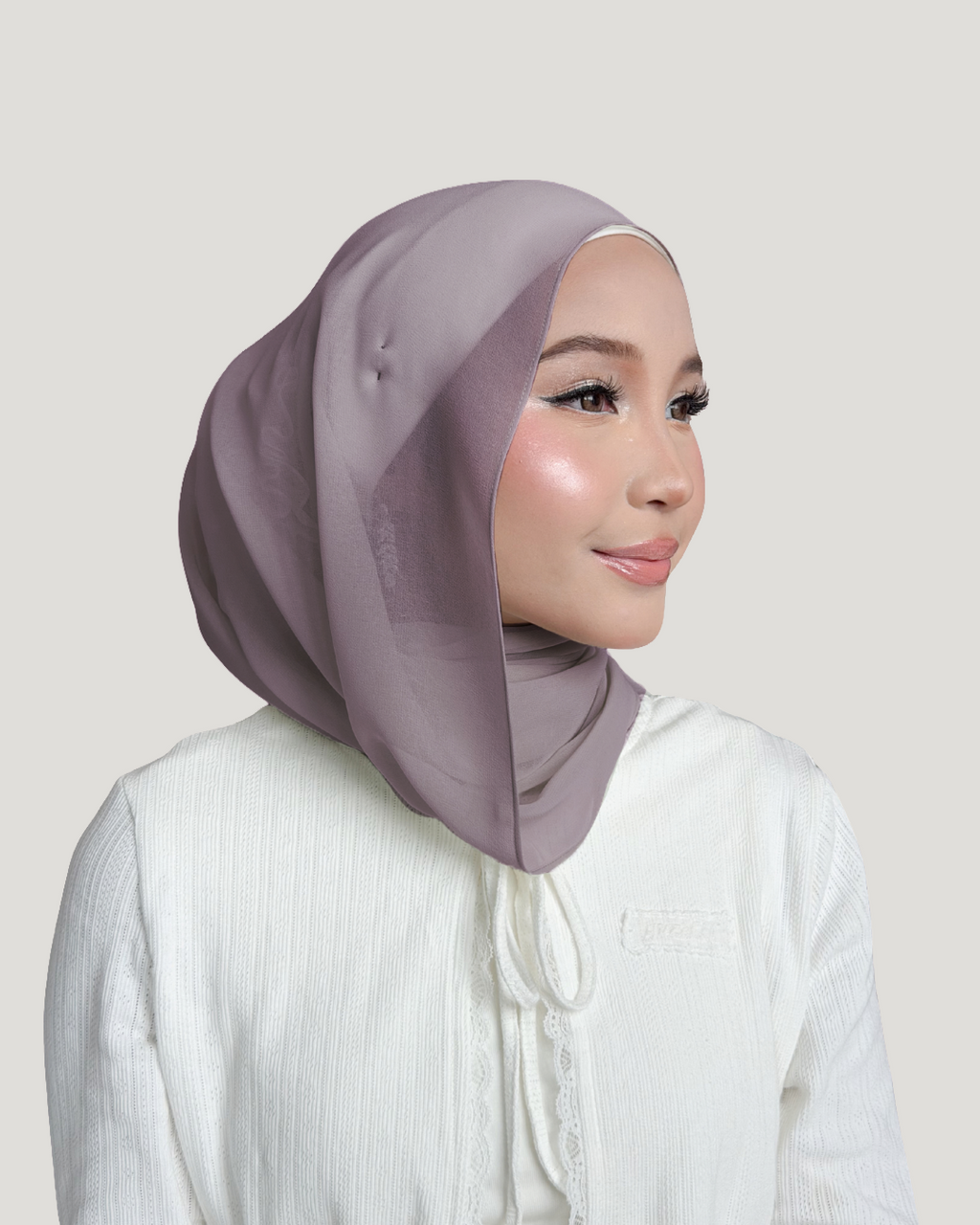 (Essential) Chiffon Silk in Cinder | Guzel KL