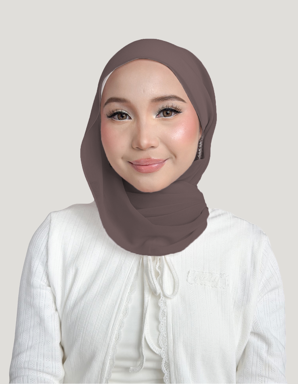 (Essential) Chiffon Silk in Claystone | Guzel KL