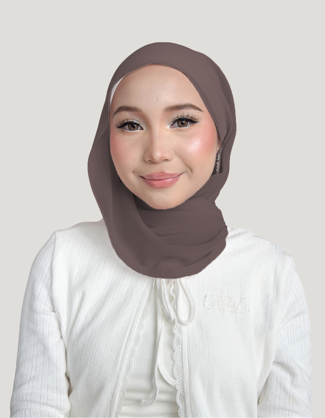 (Essential) Chiffon Silk in Claystone | Guzel KL
