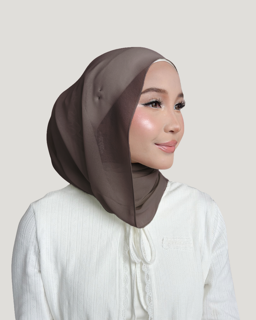 (Essential) Chiffon Silk in Claystone | Guzel KL