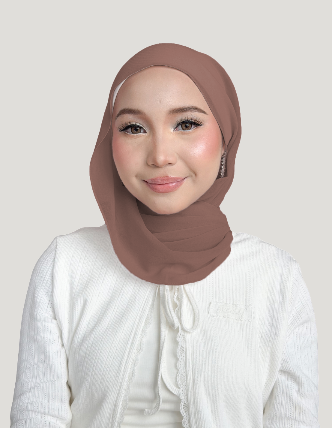 (Essential) Chiffon Silk in Cocoa Latte | Guzel KL