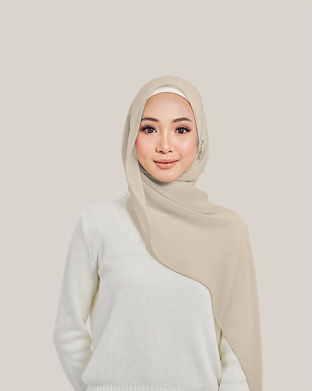 Chiffon Silk in Coffee Gelato | Guzel KL