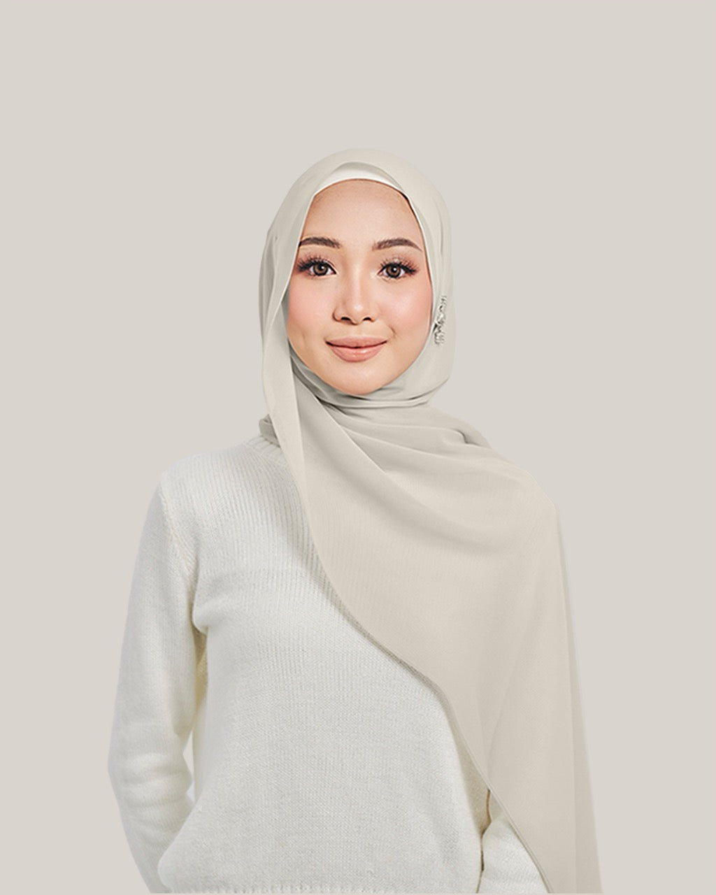 Chiffon Silk in Cookie Dough | Guzel KL
