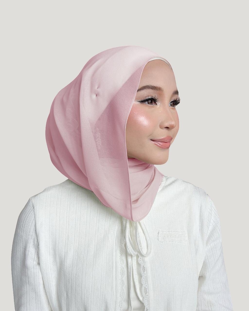 (Essential) Chiffon Silk in Cotton Candy | Guzel KL