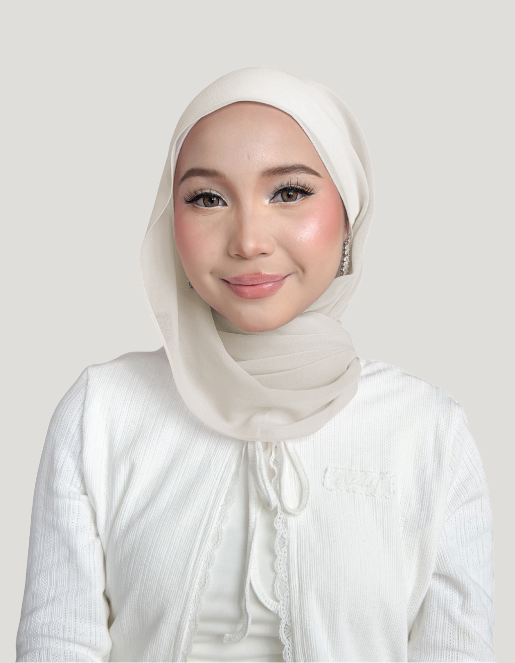 (Essential) Chiffon Silk in Crisp Haze | Guzel KL