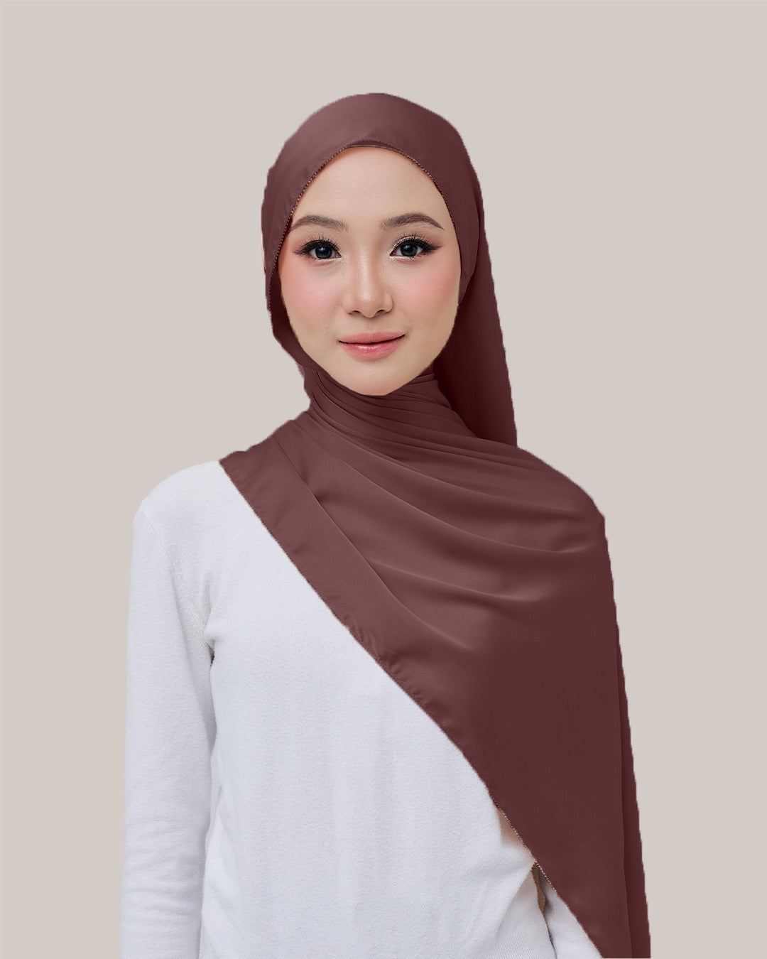 Satin Silk in Dark Camel | Guzel KL