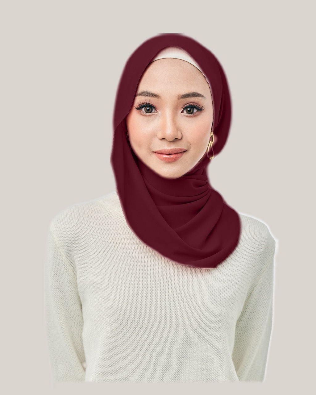 Chiffonlux Eyelash in Deep Wine | Guzel KL