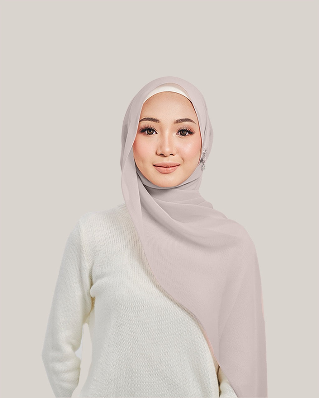 Chiffon Silk in Dew Berry | Guzel KL