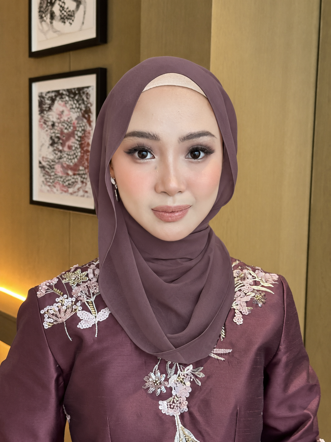 (OG) Chiffon Silk in Deep Garnet | Guzel KL