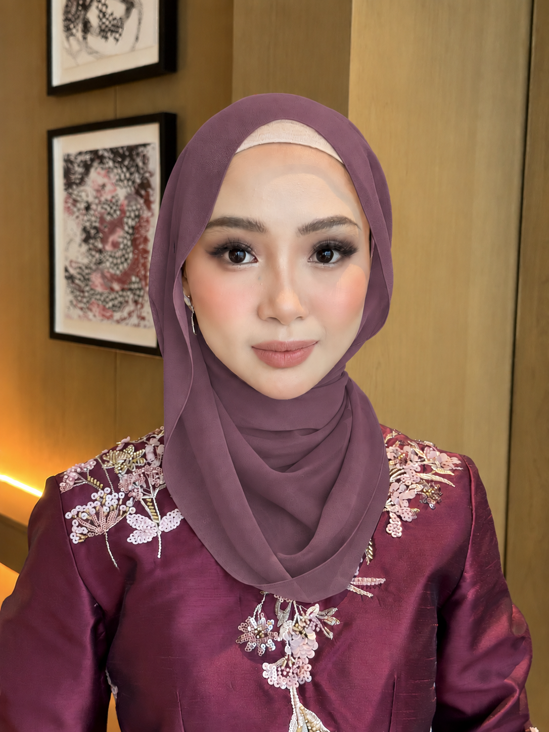 (OG) Chiffon Silk in Dusty Mulberry | Guzel KL