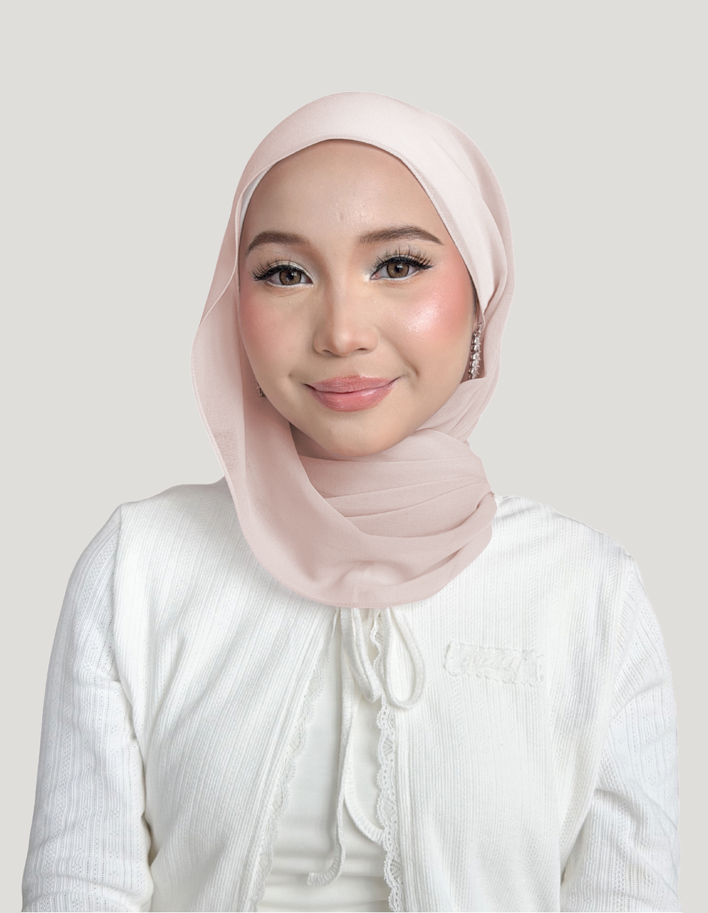 (Essential) Chiffon Silk in Earth Mist | Guzel KL