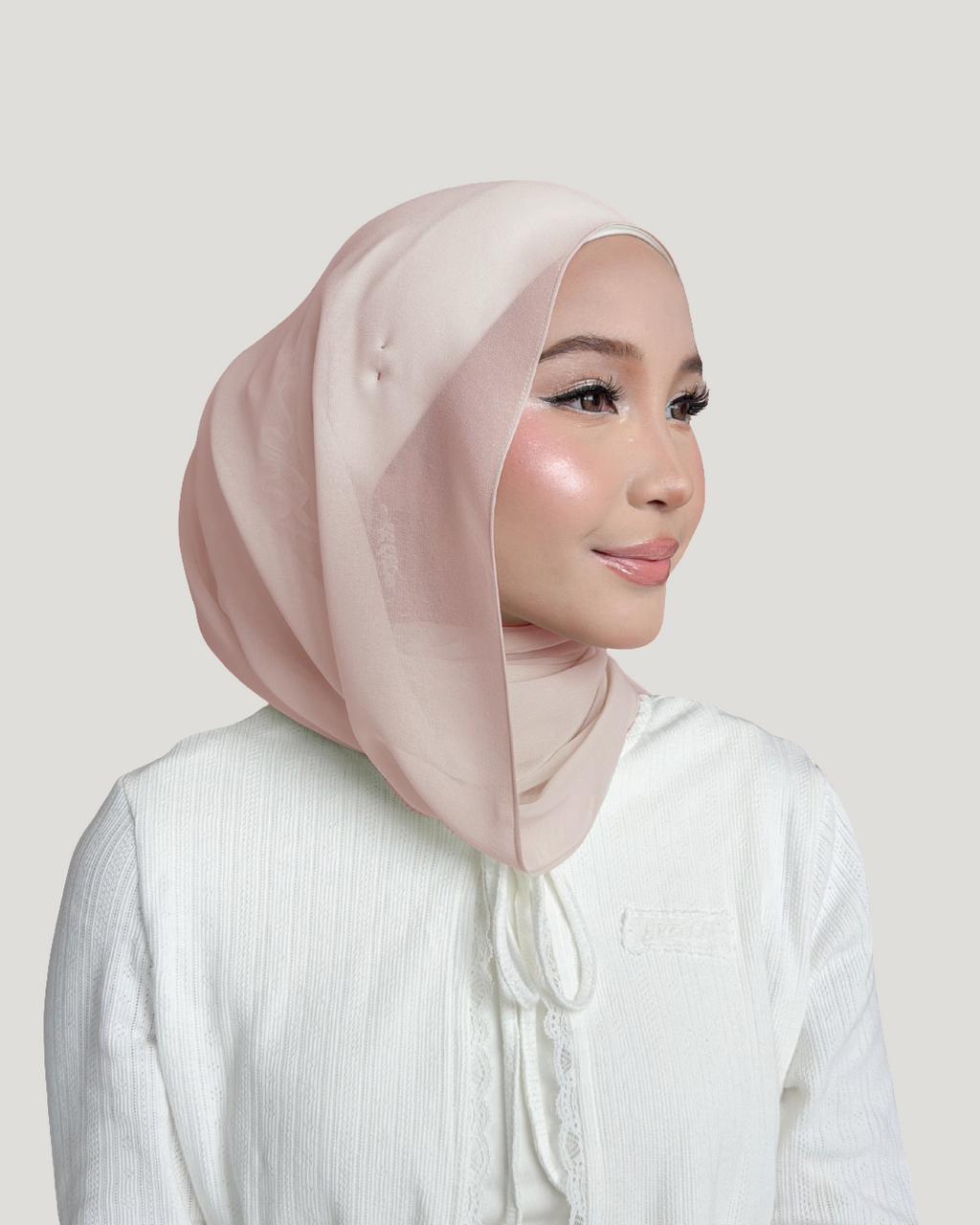 (Essential) Chiffon Silk in Earth Mist | Guzel KL