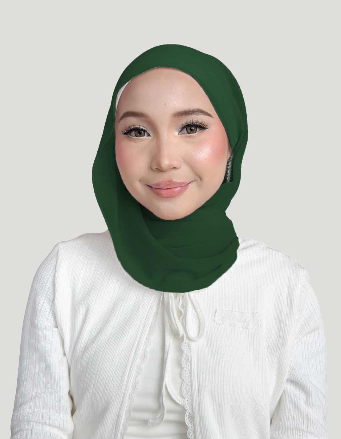 (Essential) Chiffon Silk in Evergreen | Guzel KL