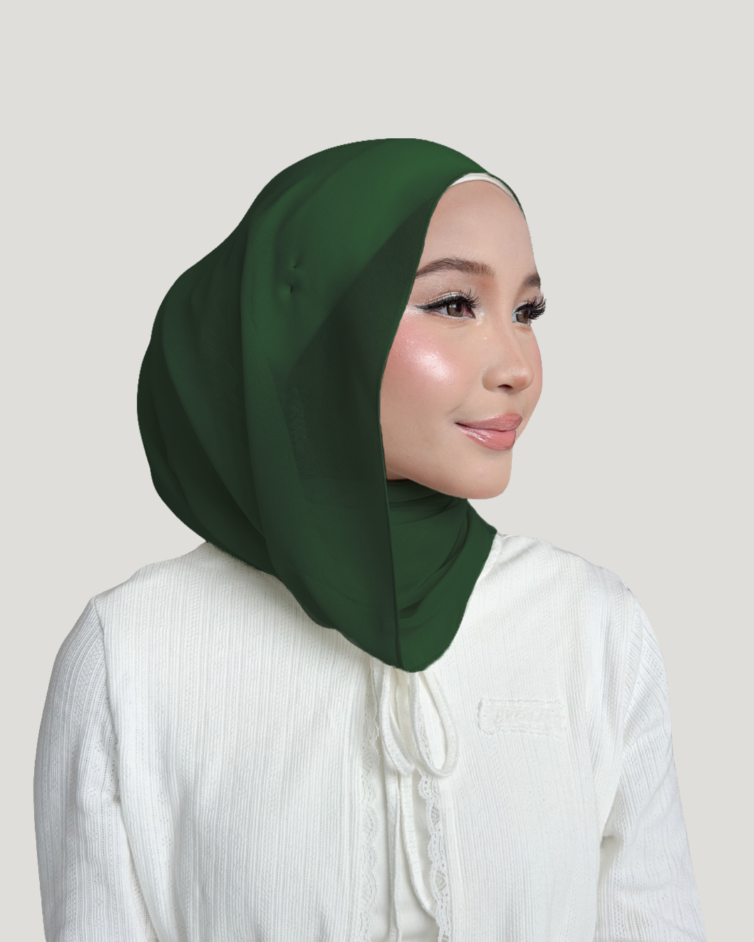 (Essential) Chiffon Silk in Evergreen | Guzel KL