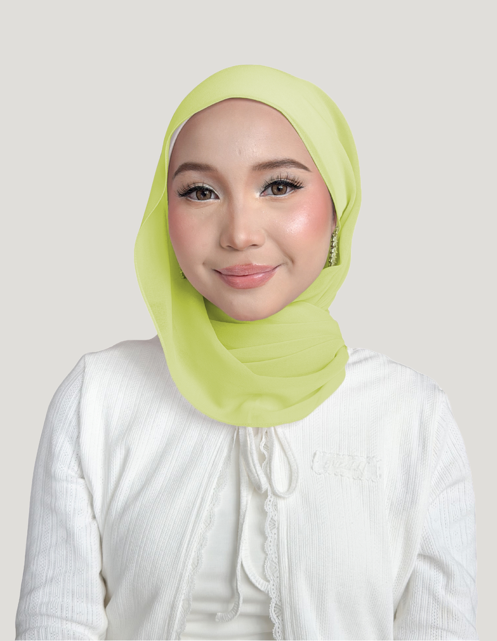 (Essential) Chiffon Silk in Fresh Fern | Guzel KL