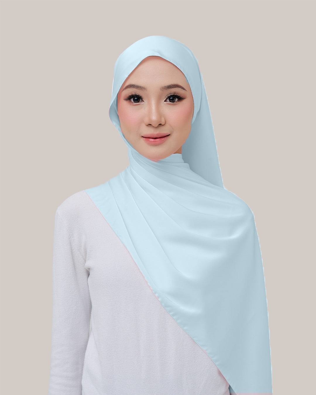 Satin Silk in Frosted Aqua | Guzel KL