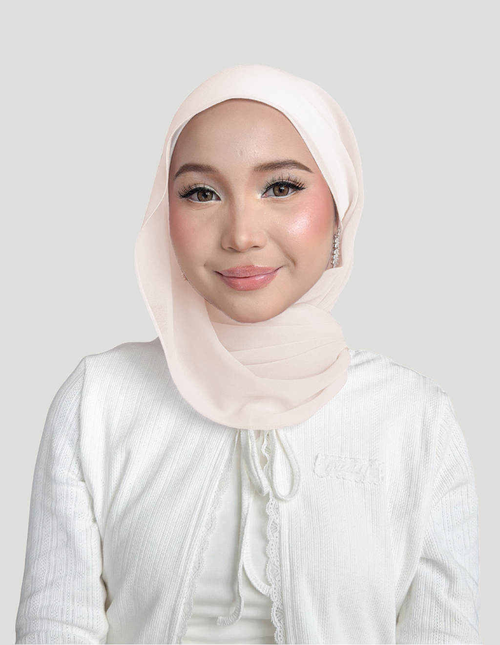 (Essential) Chiffon Silk in Golden Peach | Guzel KL