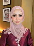 Chiffon Silk in Grape Ink  | Guzel KL