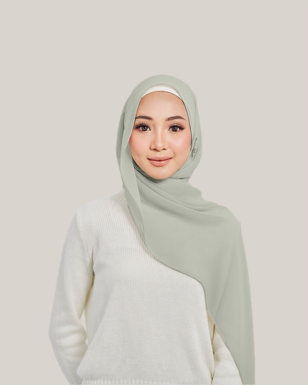 Chiffon Silk in Harbour Dew | Guzel KL