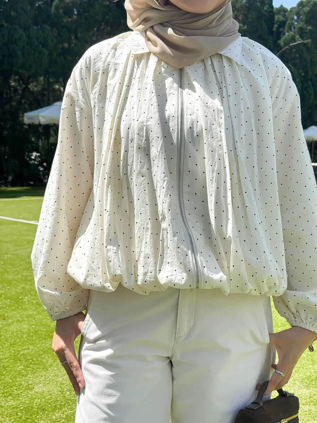Esme in Beige Polka