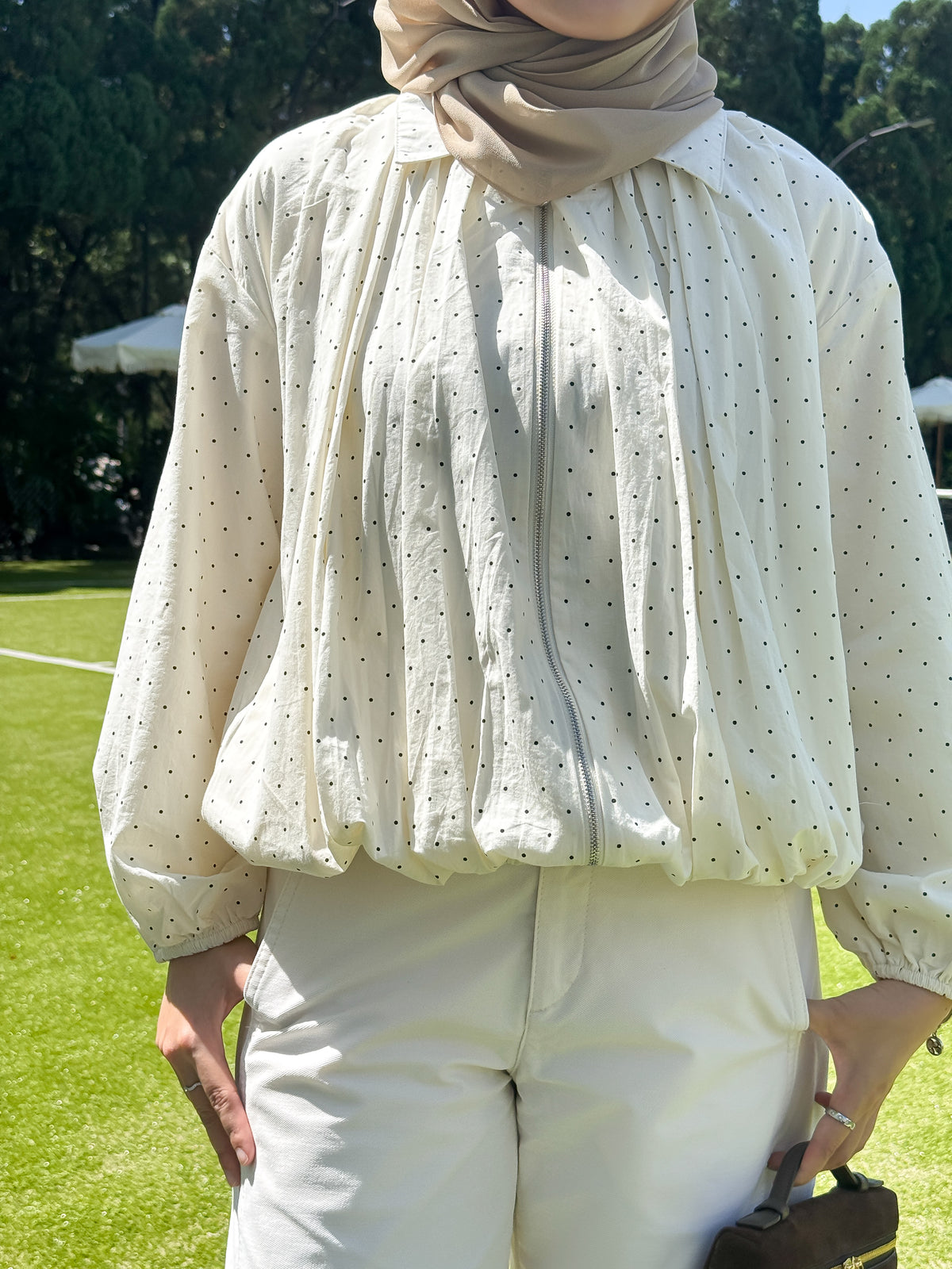 Esme in Beige Polka