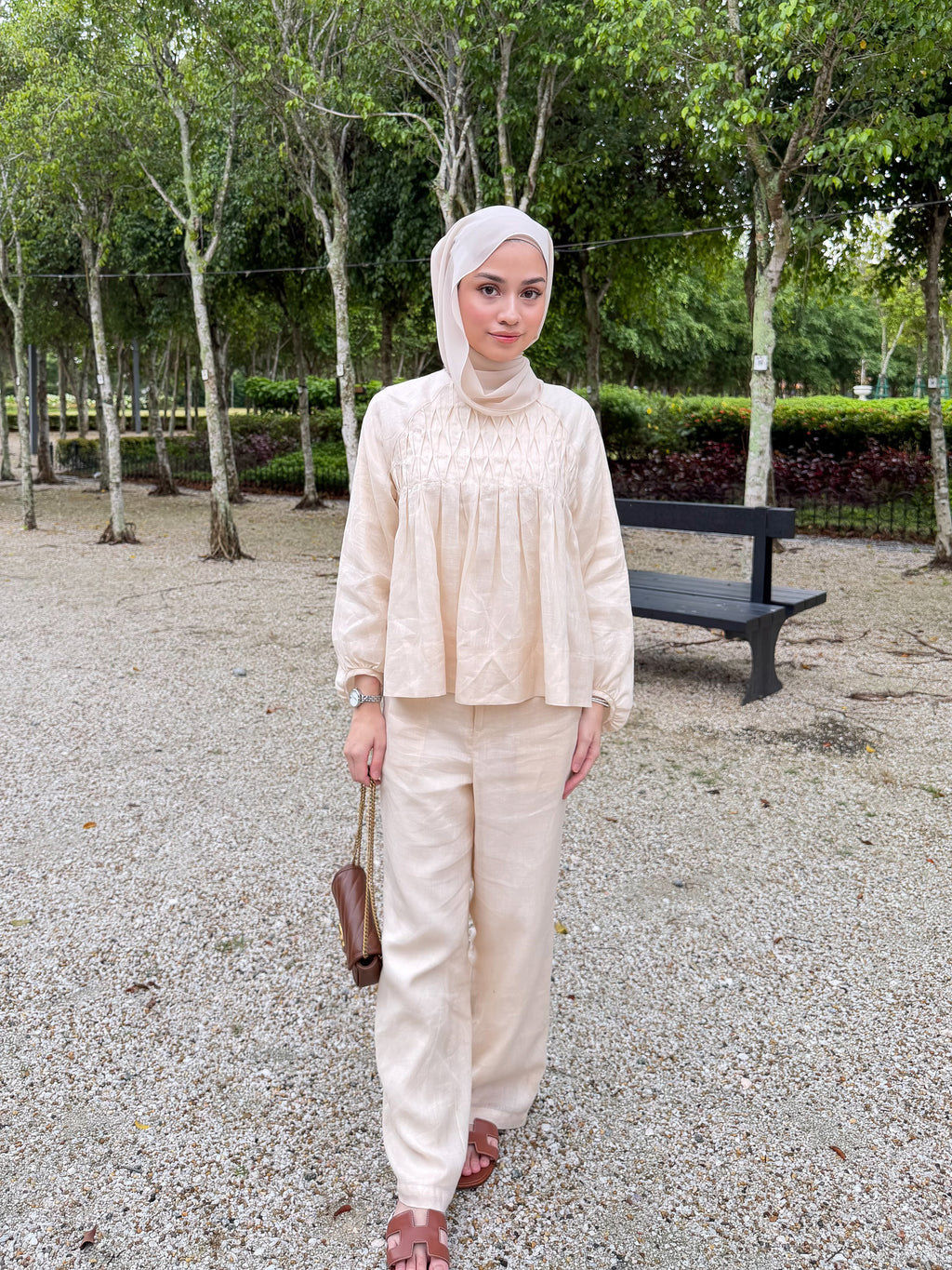 Linne Smock in Ivory Cream