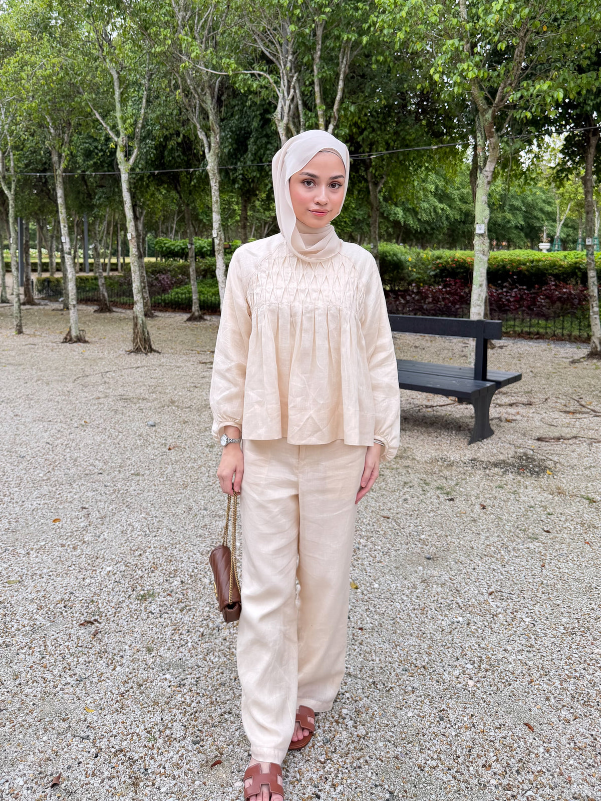 Linne Smock in Ivory Cream