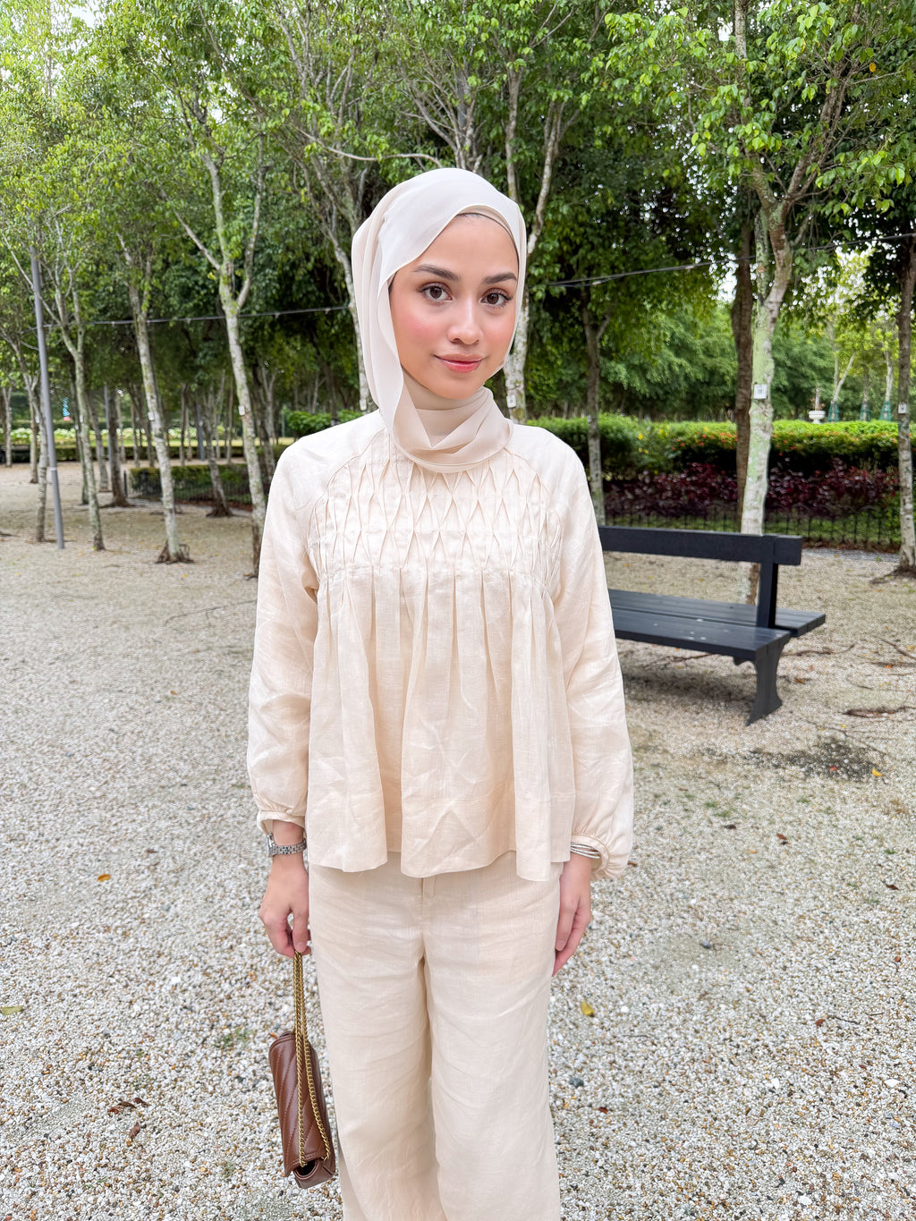 Linne Smock in Ivory Cream