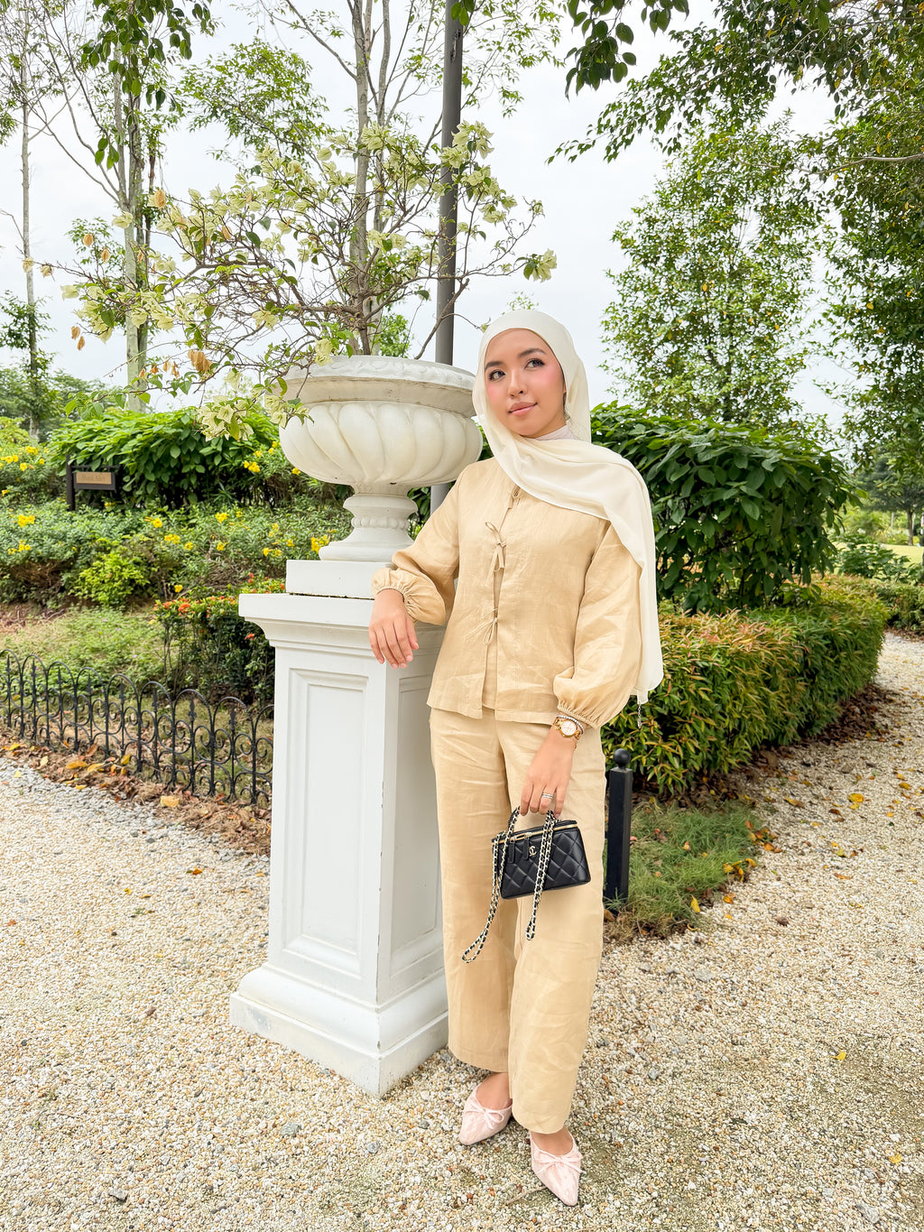 Linne Ribbon in Sand Beige