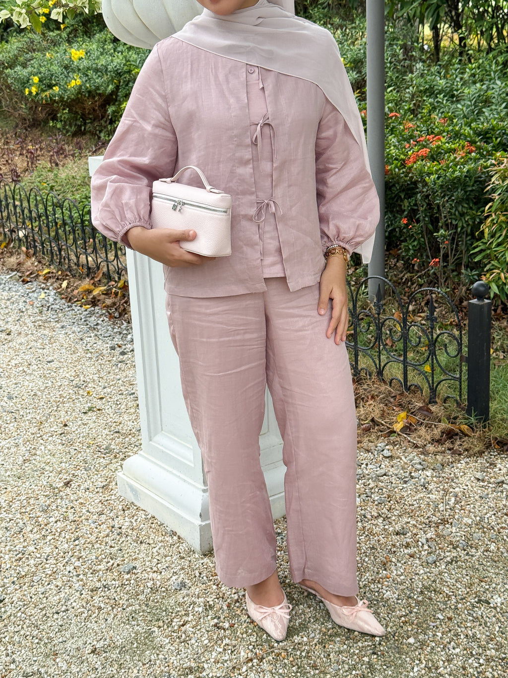Linne Ribbon in Dusty Mauve
