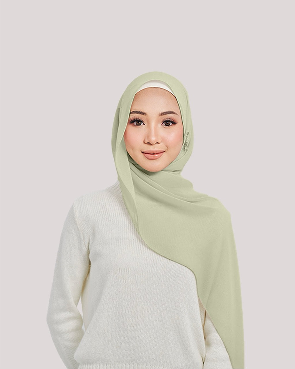 Defect Chiffon Silk in Leafy | Guzel KL