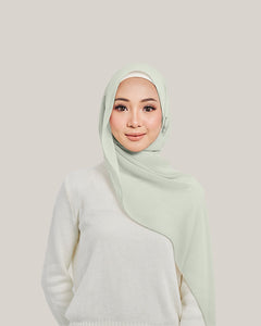 Chiffon Silk in Lime Cream | Guzel KL