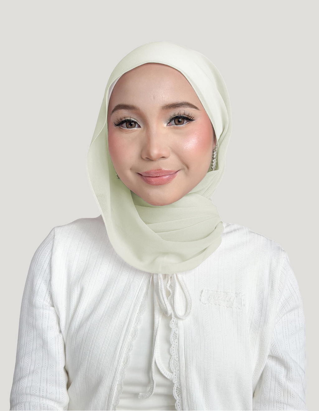 (Essential) Chiffon Silk in Linen Sage | Guzel KL