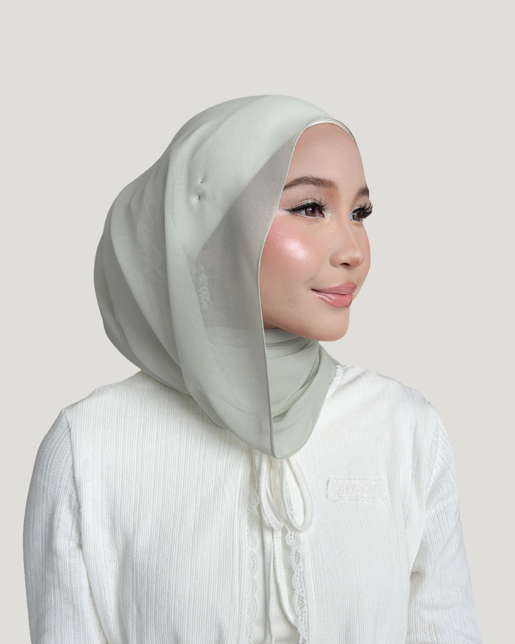 (Essential) Chiffon Silk in Lunar Grey | Guzel KL