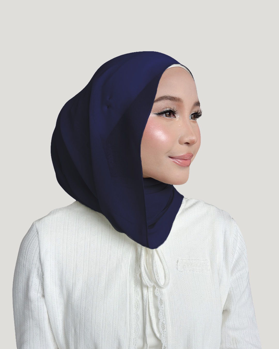 (Essential) Chiffon Silk in Marine | Guzel KL