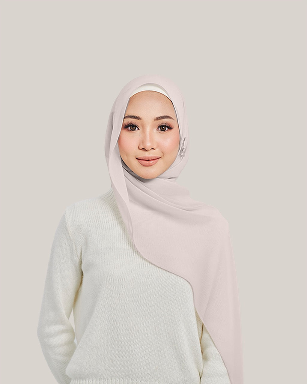 Chiffon Silk in Mauve Pink | Guzel KL